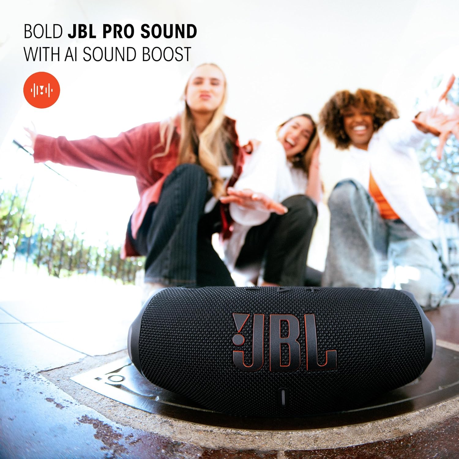 JBL Charge 6 - Portable Waterproof and Drop-Proof Bluetooth Speaker